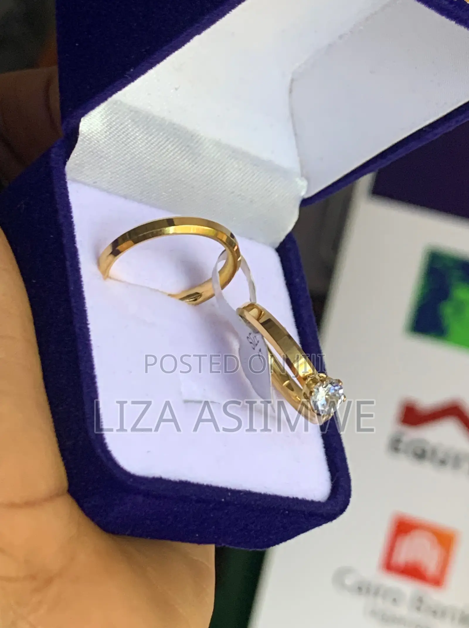 Seal Your Vows: Elegant Gold Wedding Bands Engagement Ring