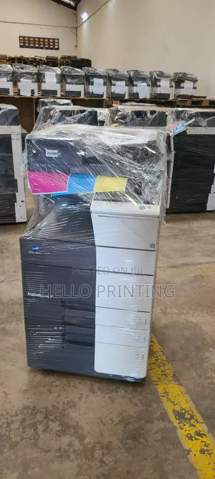 "Konica Bizhub C458 - Reliable Printer for Busy Offices.