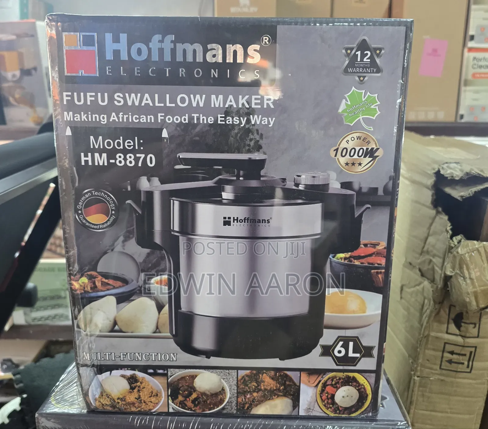 Electric Ugali /Posho/Fufu Cooker and Maker (6l)