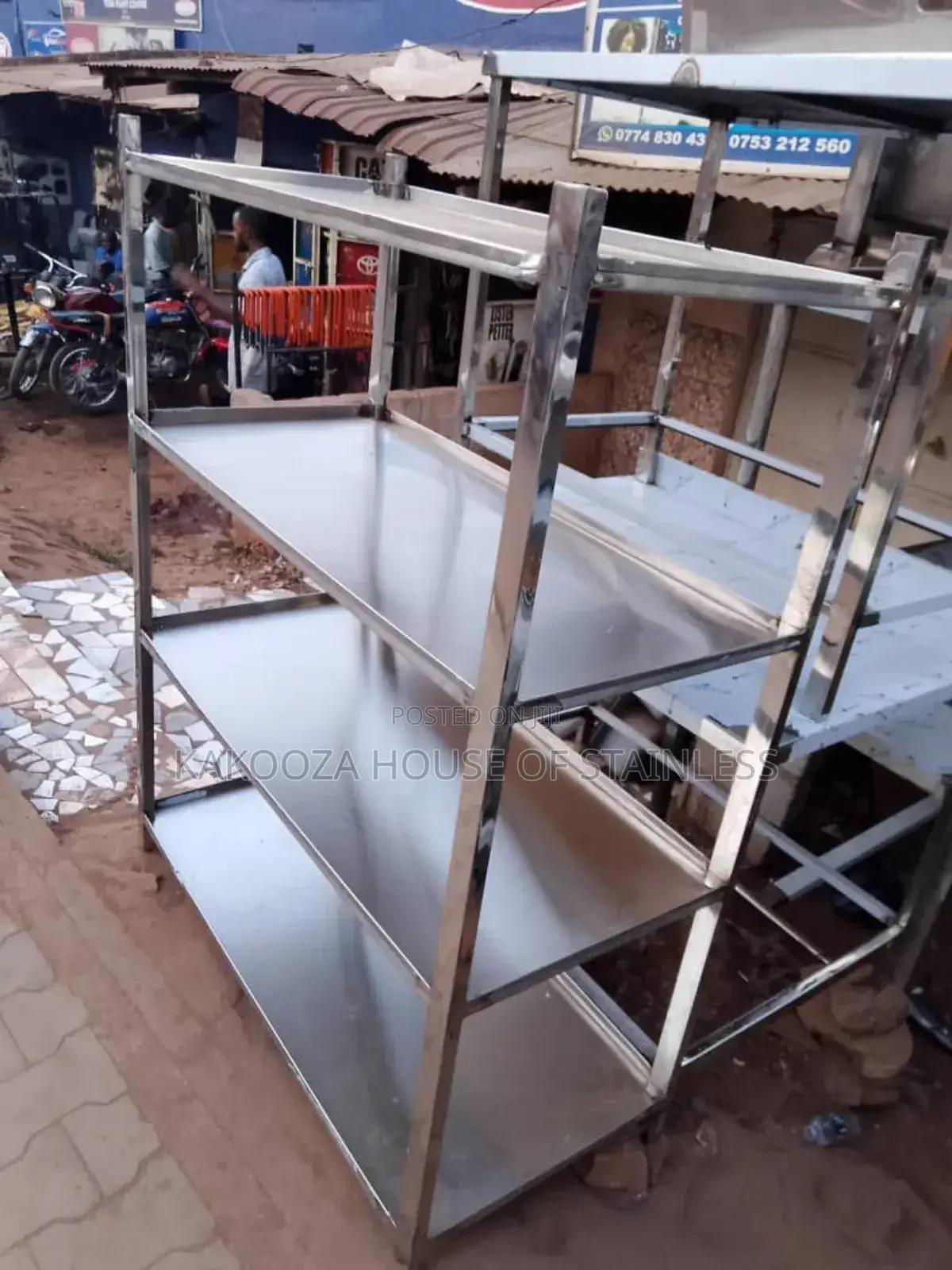 Stainless Steel Rack With Four Shelives