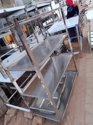 Stainless Steel Rack With Four Shelives