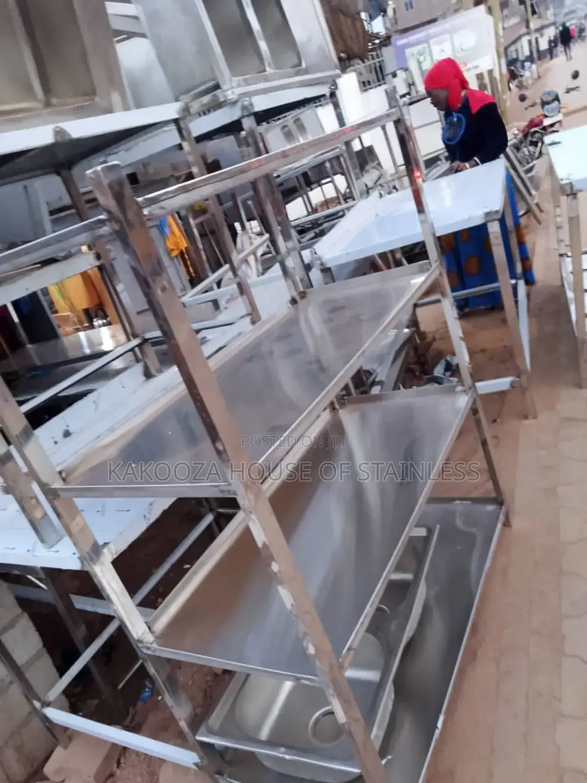 Stainless Steel Rack With Four Shelives