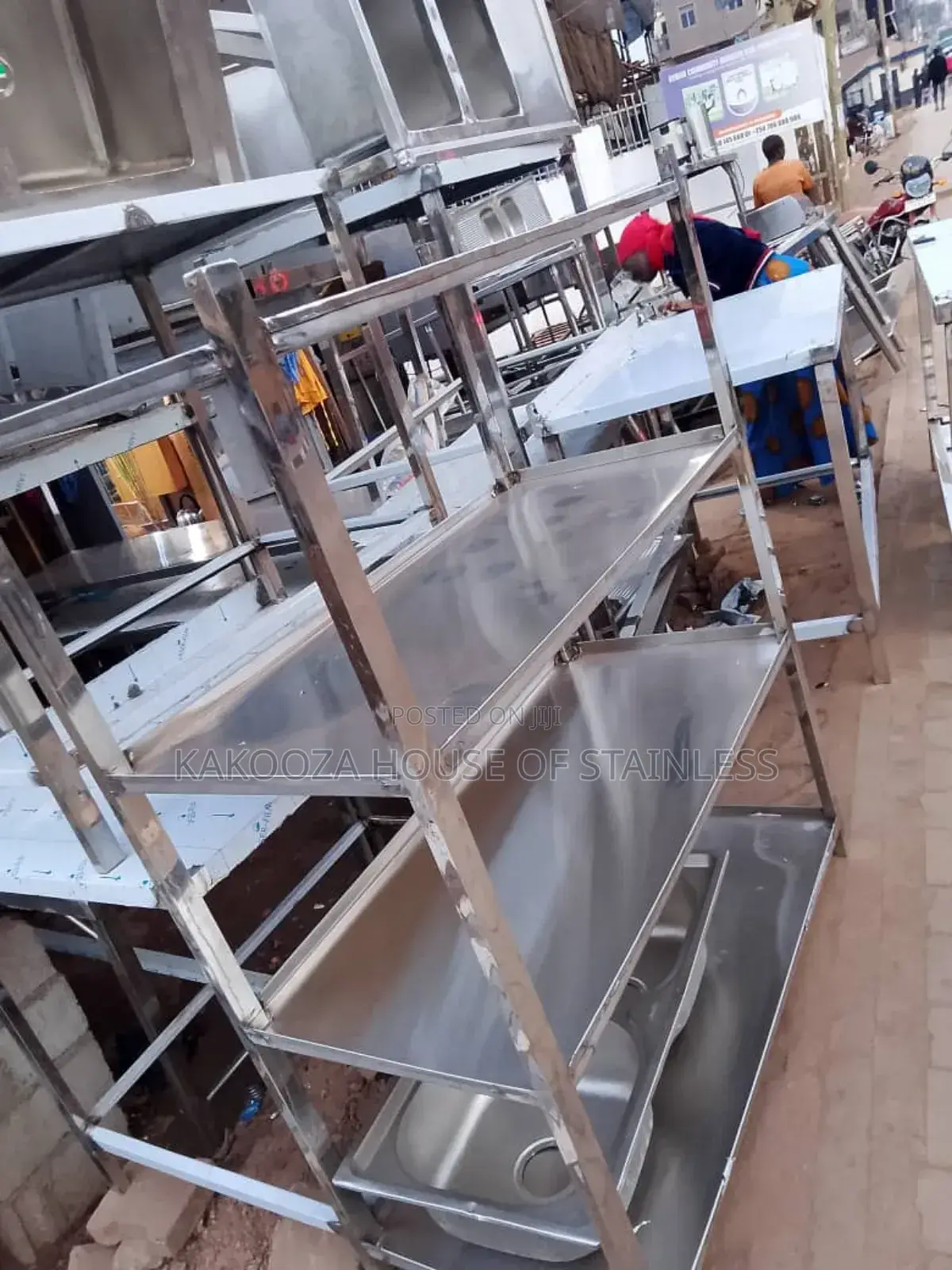 Stainless Steel Rack With Four Shelives