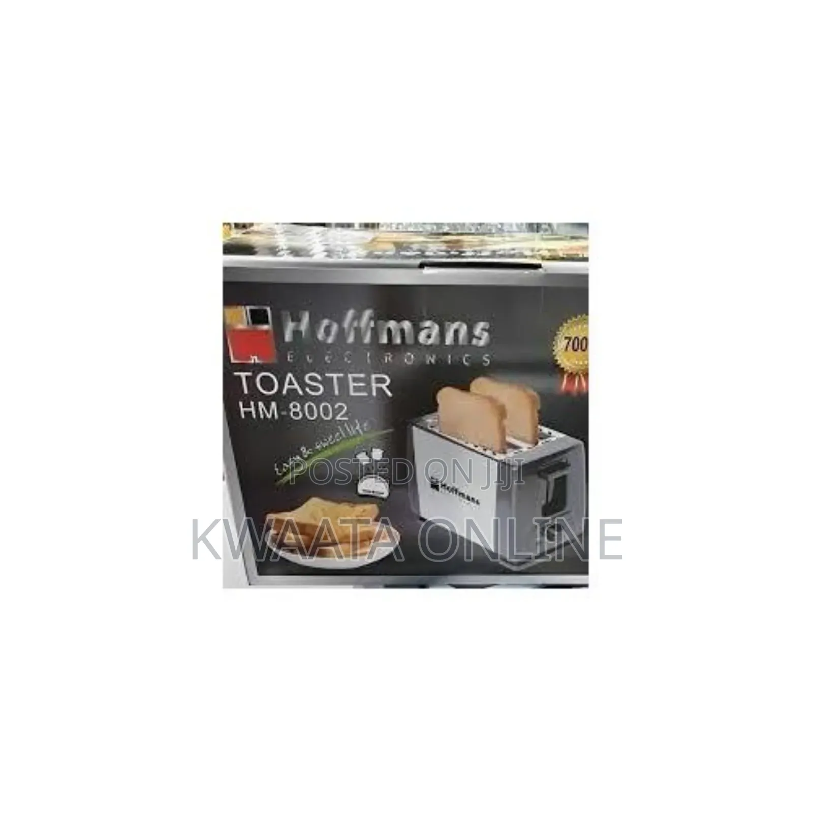 Hoffmans Hm-8002, 2 Slice Stainless Steel Toasters, 700w