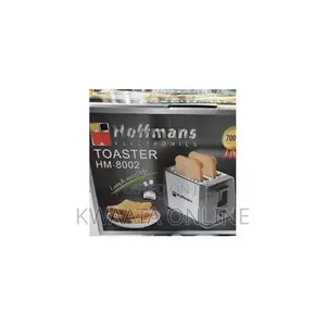 Hoffmans Hm-8002, 2 Slice Stainless Steel Toasters, 700w