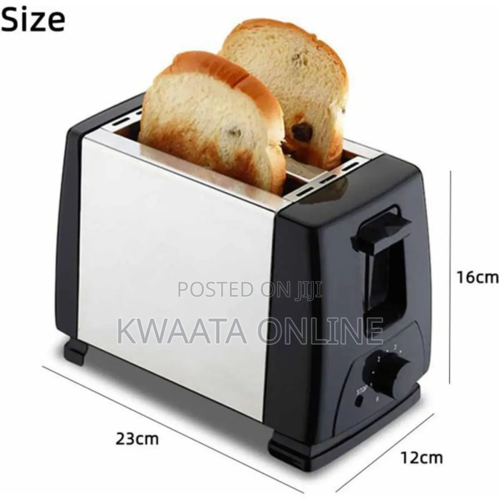 Hoffmans Hm-8002, 2 Slice Stainless Steel Toasters, 700w