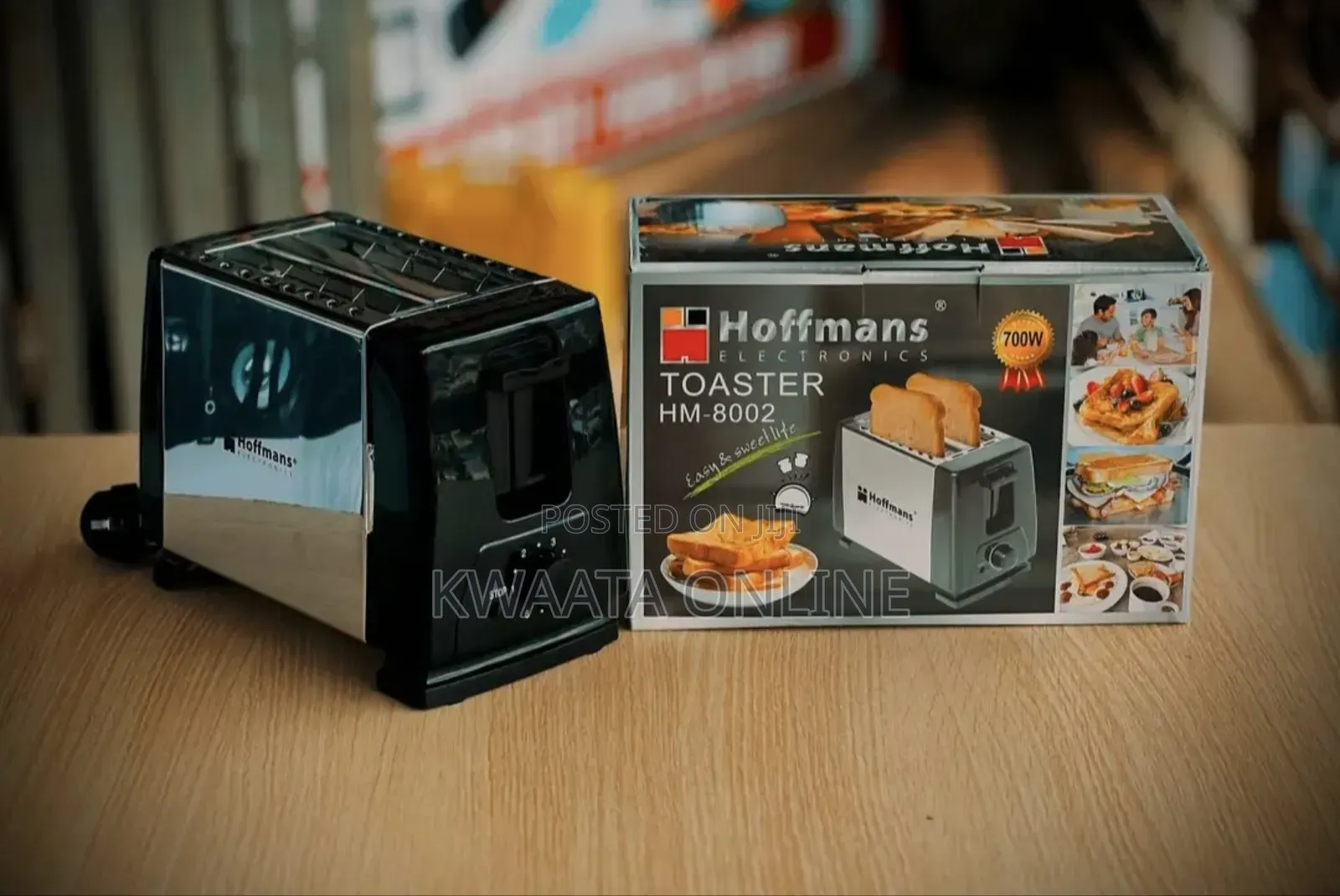 Hoffmans Hm-8002, 2 Slice Stainless Steel Toasters, 700w