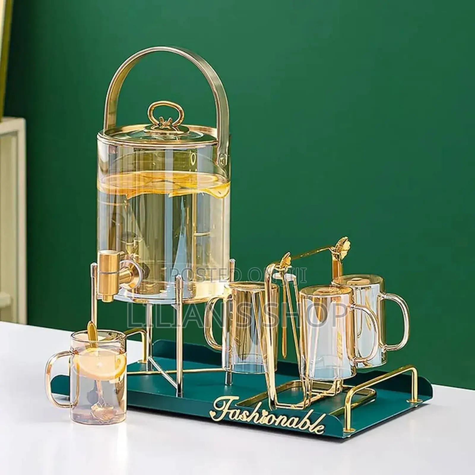 Vision Nordic Glass Water Dispenser With a Faucet