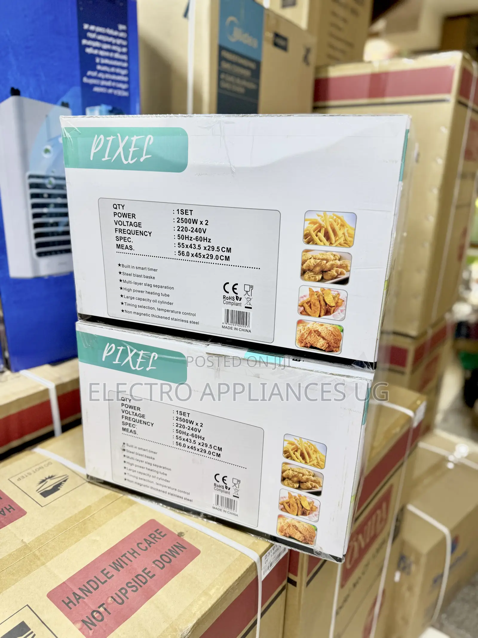 Pixel Electric Double Deep Fryer, Model Px-Yf82.