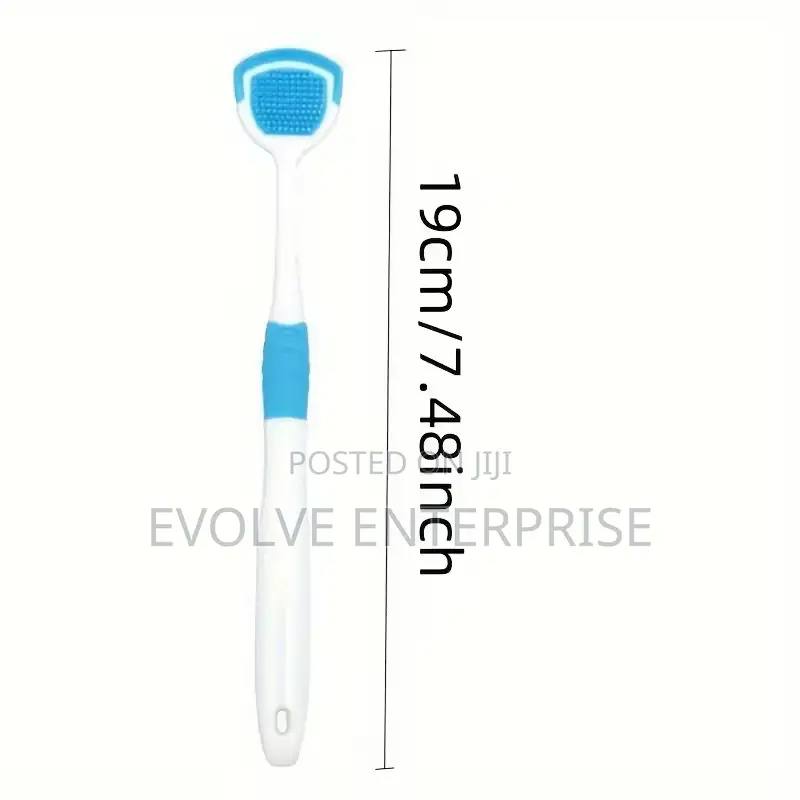 Reusable Silicone Tongue Scraper Brush
