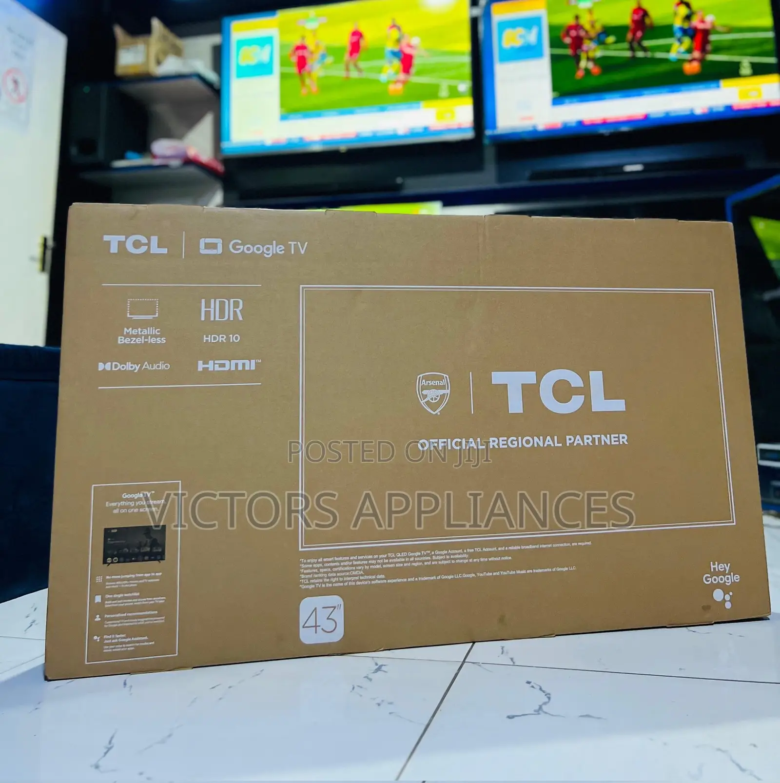 TCL 43” Qled Google Tv Hdr10