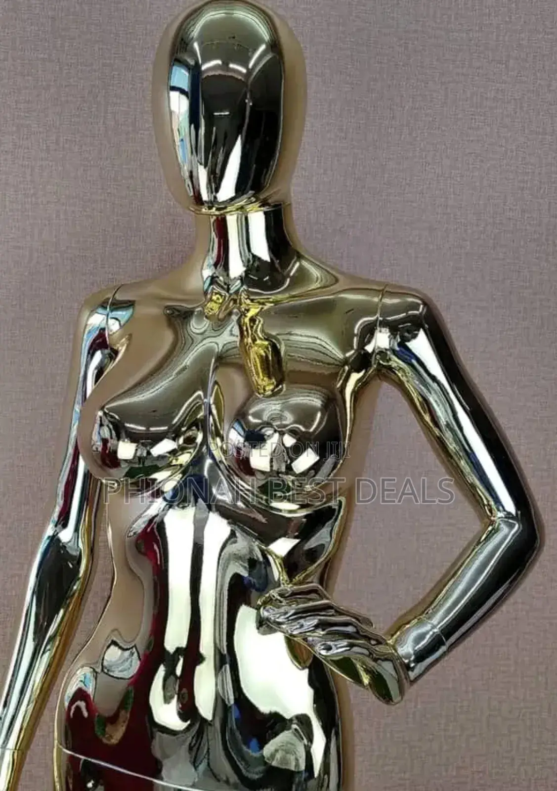Faceless Gold Silver Dummy