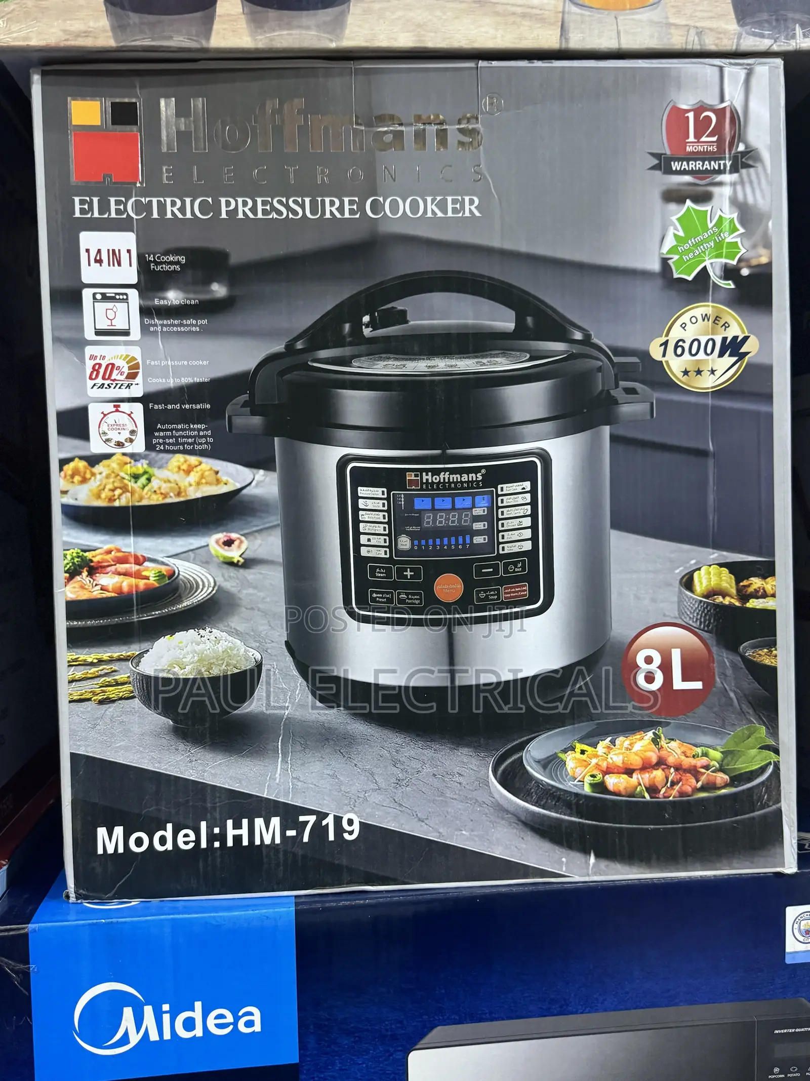 Hoffman Pressure Cooker 8l With Steamer