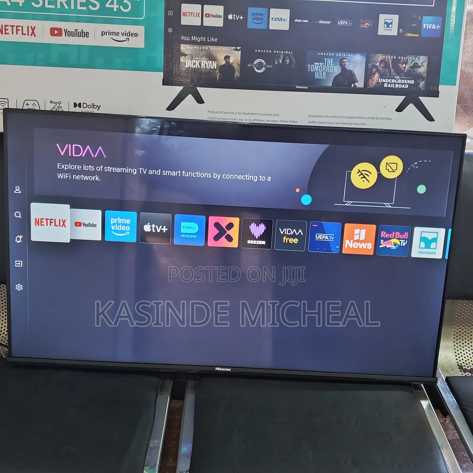 Brand New 43inches Smart Hisence Vida Tv