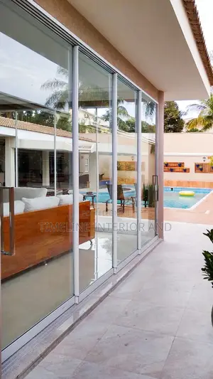 Modern Aluminium and Glass Sliding Door