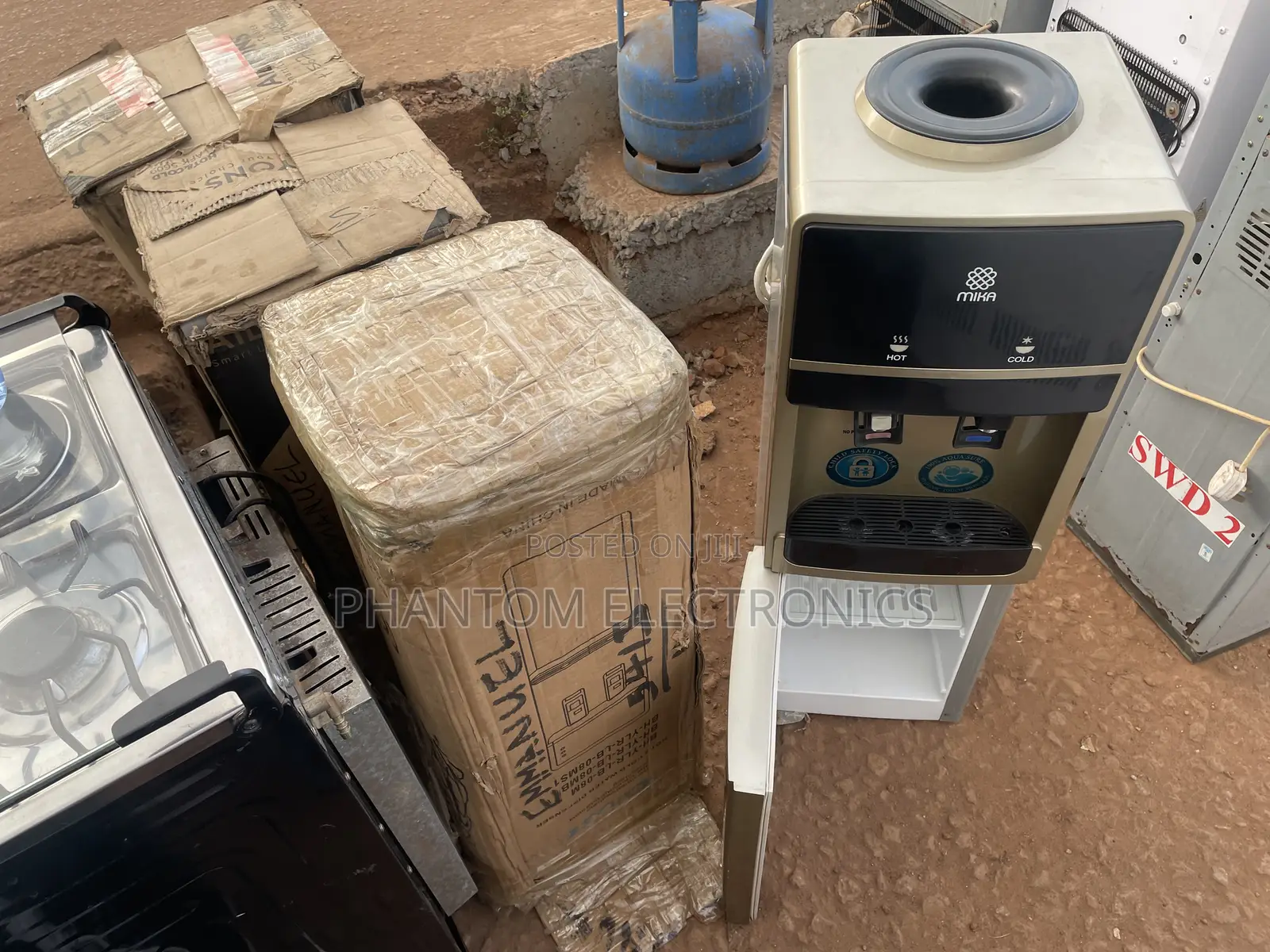 Black and Gold Water Dispenser