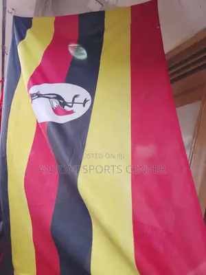 Uganda Flag Cotton Material Extended Size