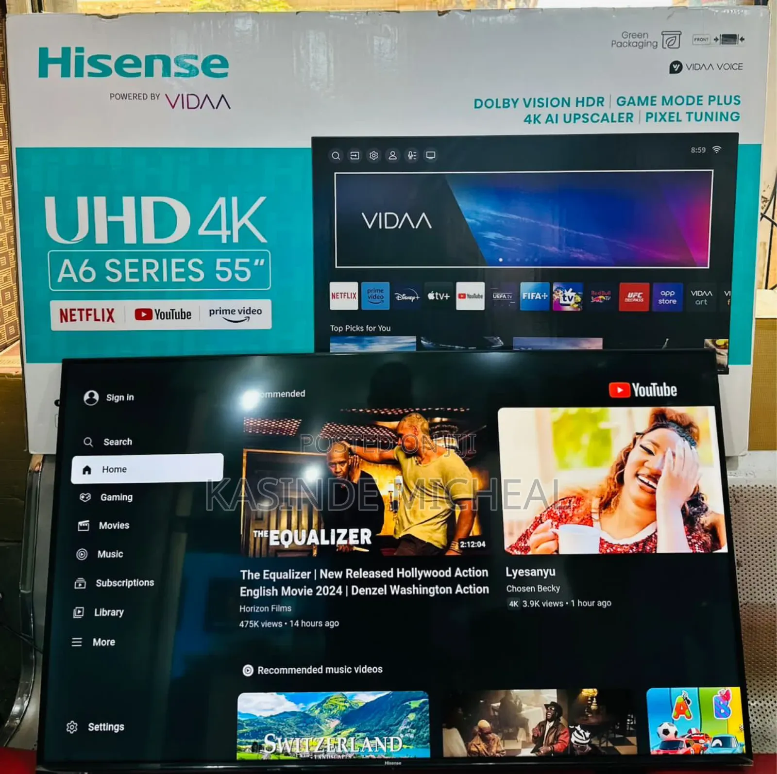 Brand New 55inches A6series Smart Hisence Tv