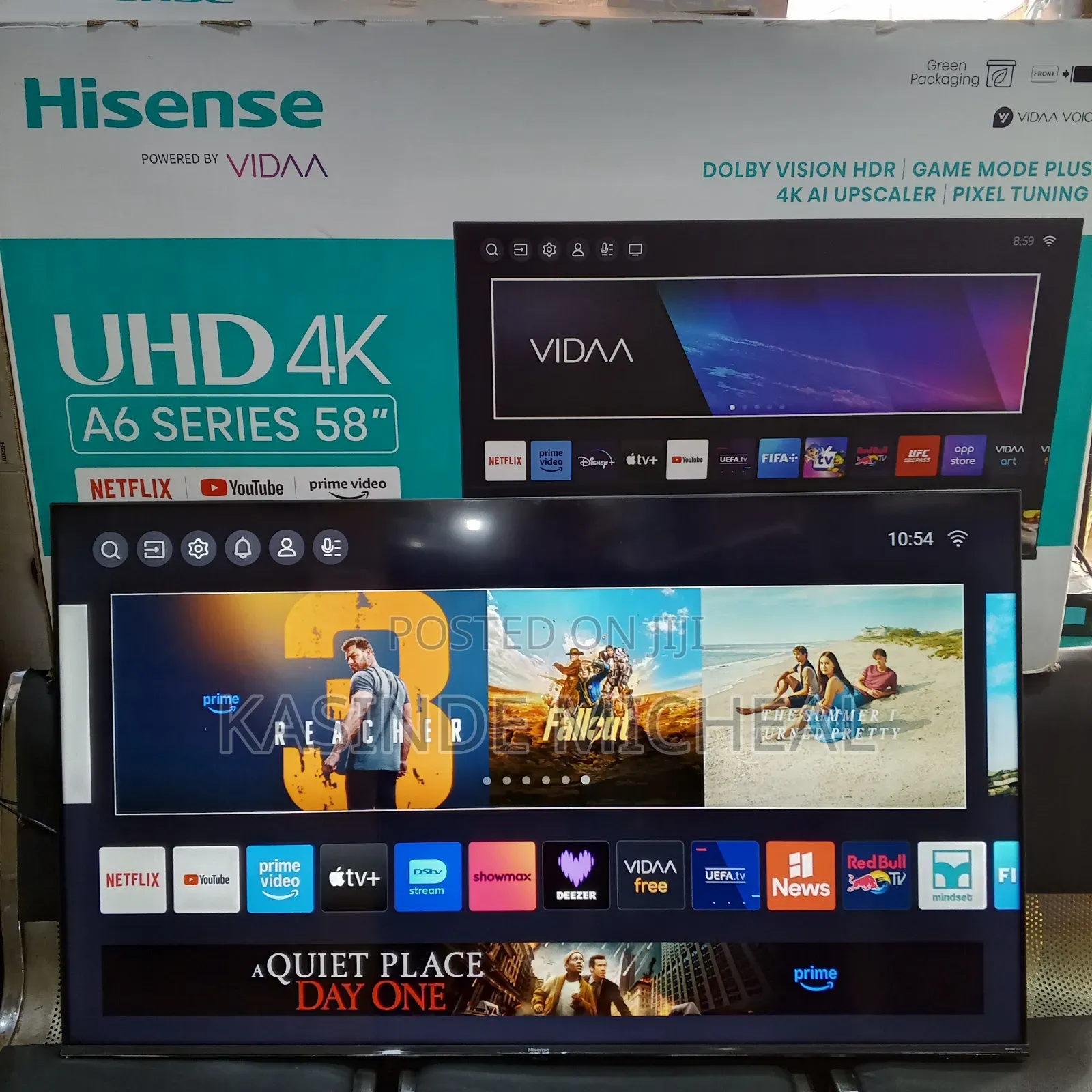 58inches Hisence A6 Series Smart Tv Powered By Vidaa