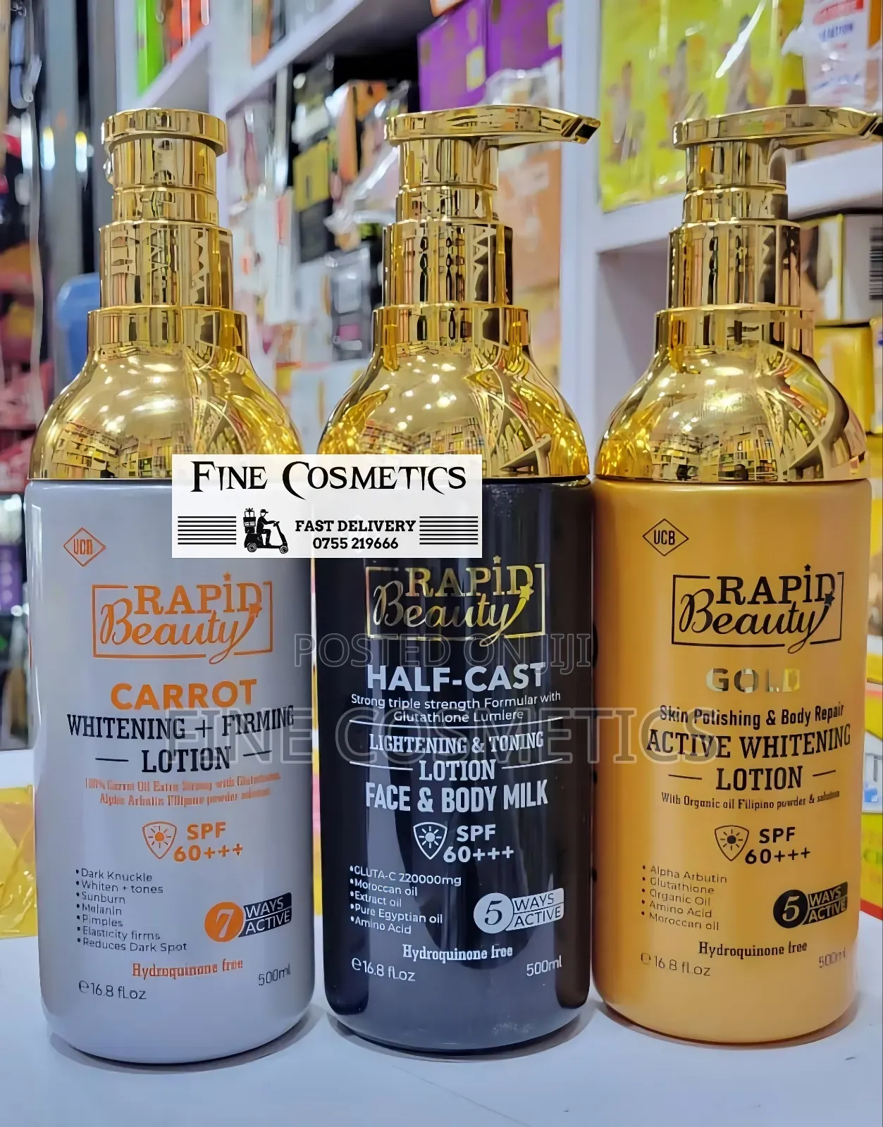 Rapid Beauty Lotions | Halfcast, Gold, Carrot And Vitamin C