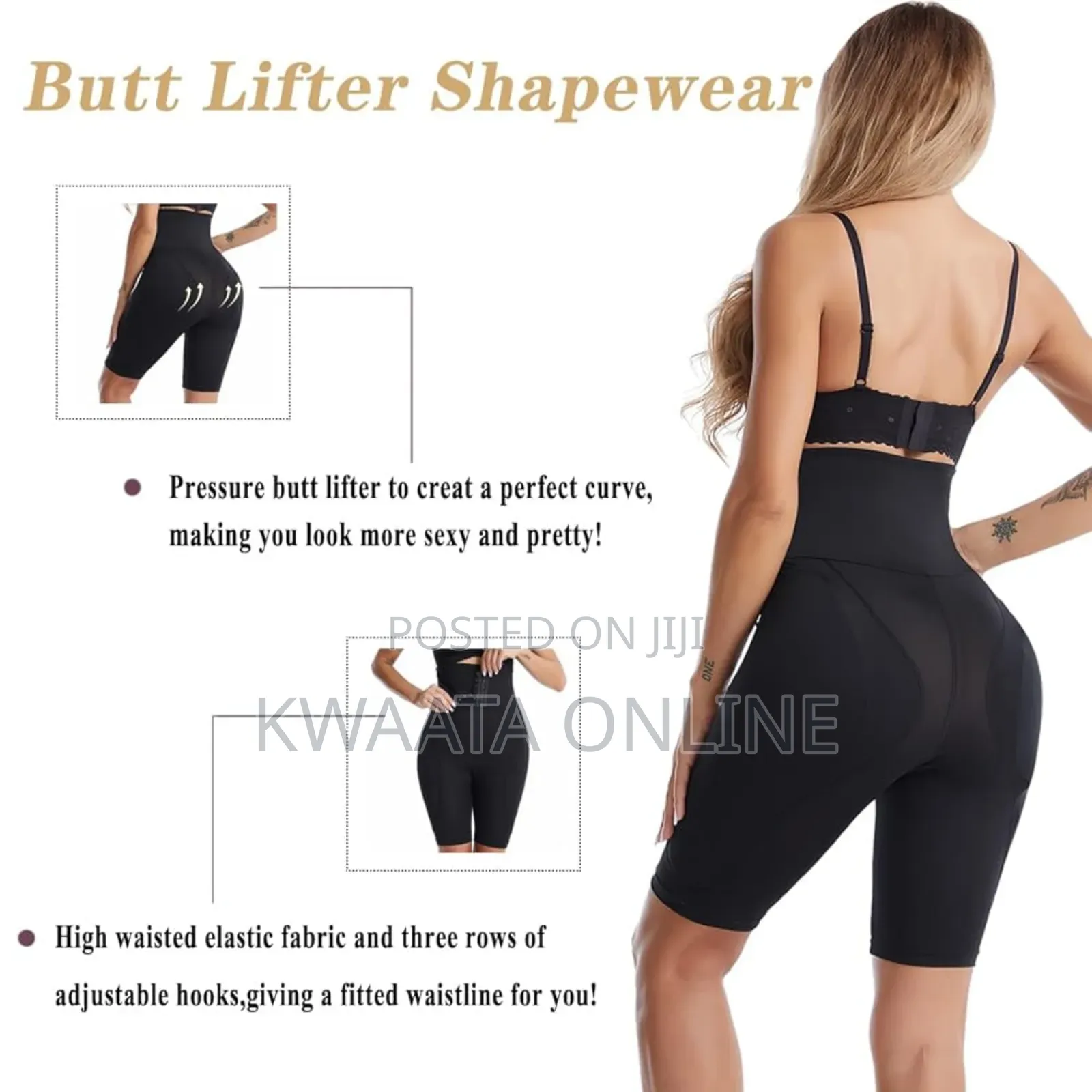 Hip Butt Enhancer With Tummy Control Waist Wrap Bum Lifter