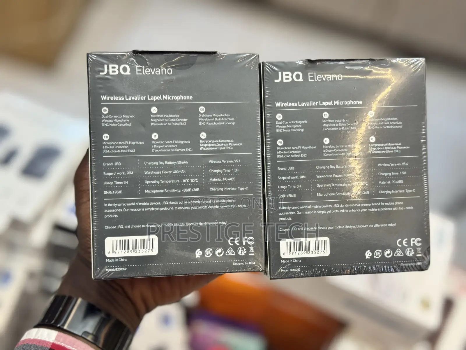 Jbq Sonic Air Wireless Lavalier Lapel Microphone