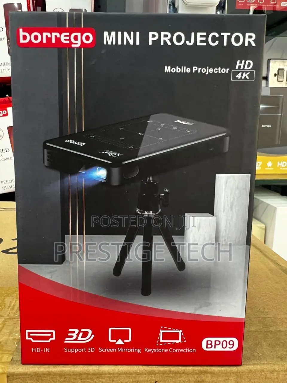 Borrego Bp09 Portable Mini Projector Dlp 4k Uhd