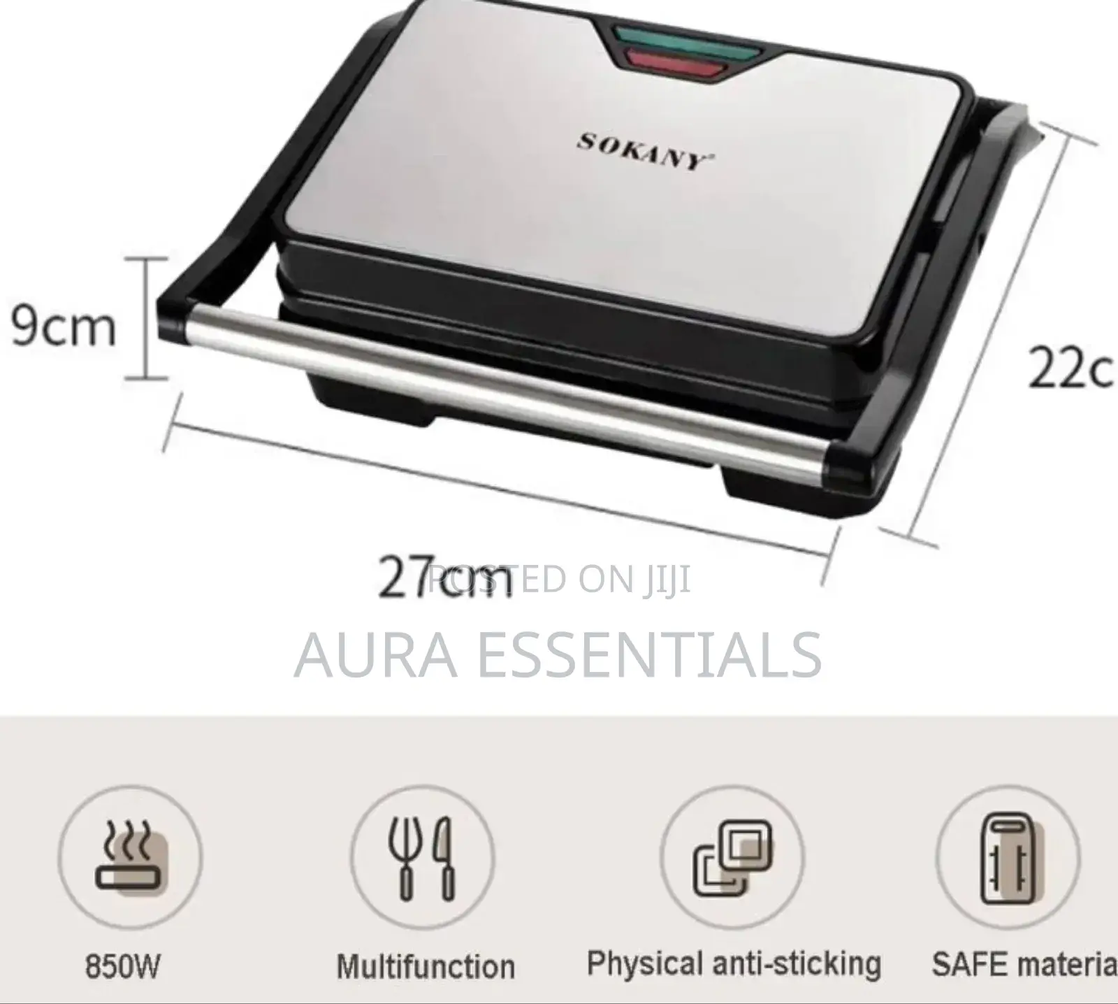 Sokany Sk-223 750w Electric Panini Press Grill