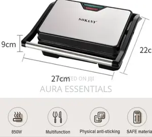 Sokany Sk-223 750w Electric Panini Press Grill