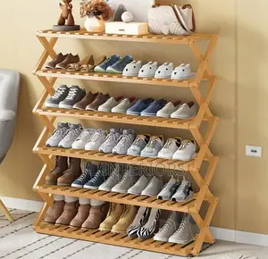 6 Layer Bambo Shoe Rack