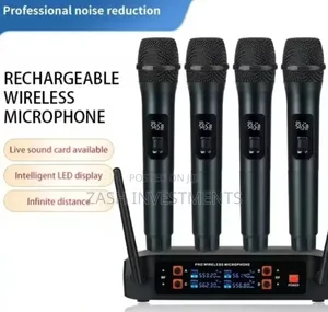 Photo - 4 Piece Wireless Vocal Microphone Set
