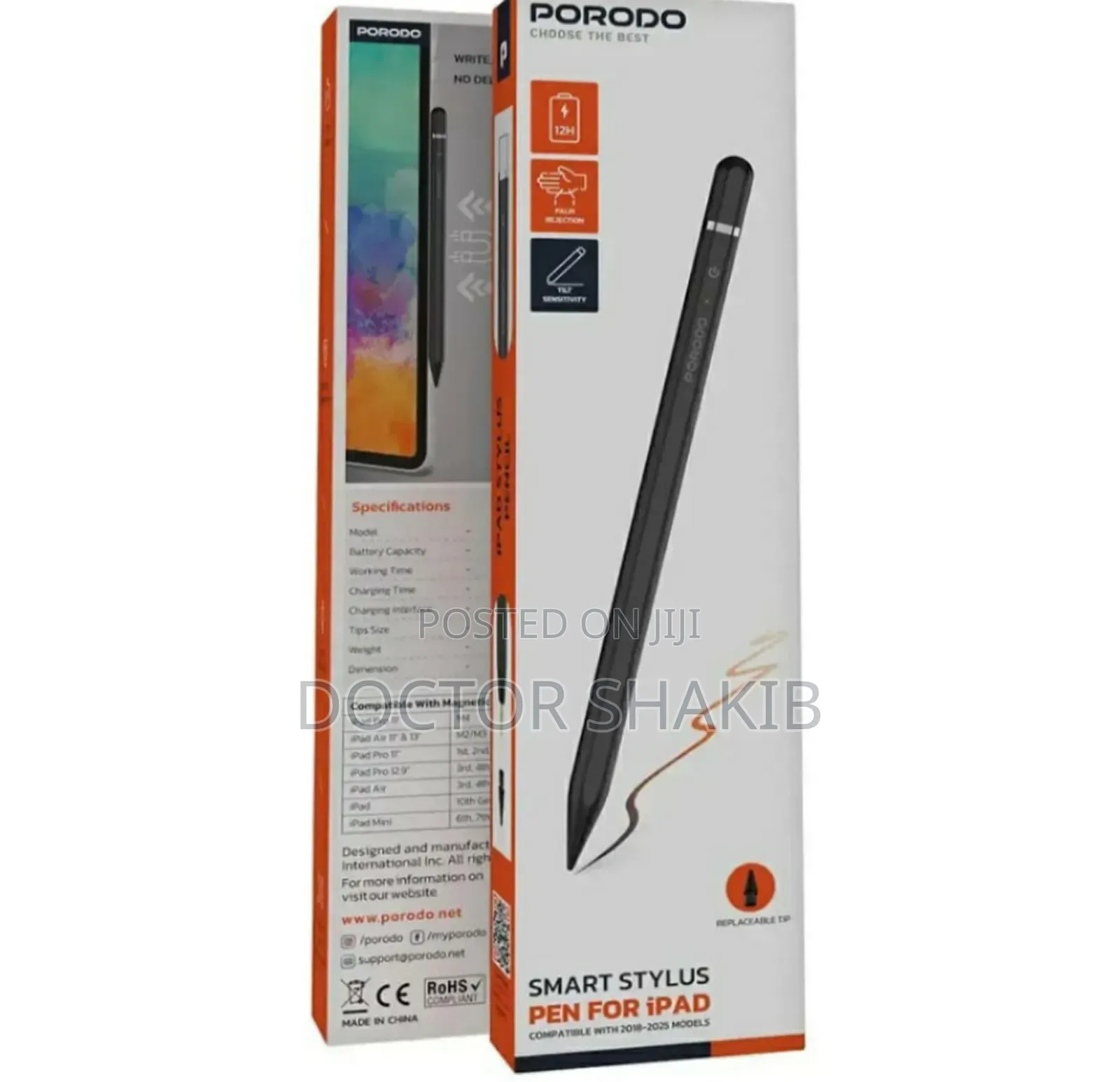 Quality Porodo Smart Stylus Pen for iPad