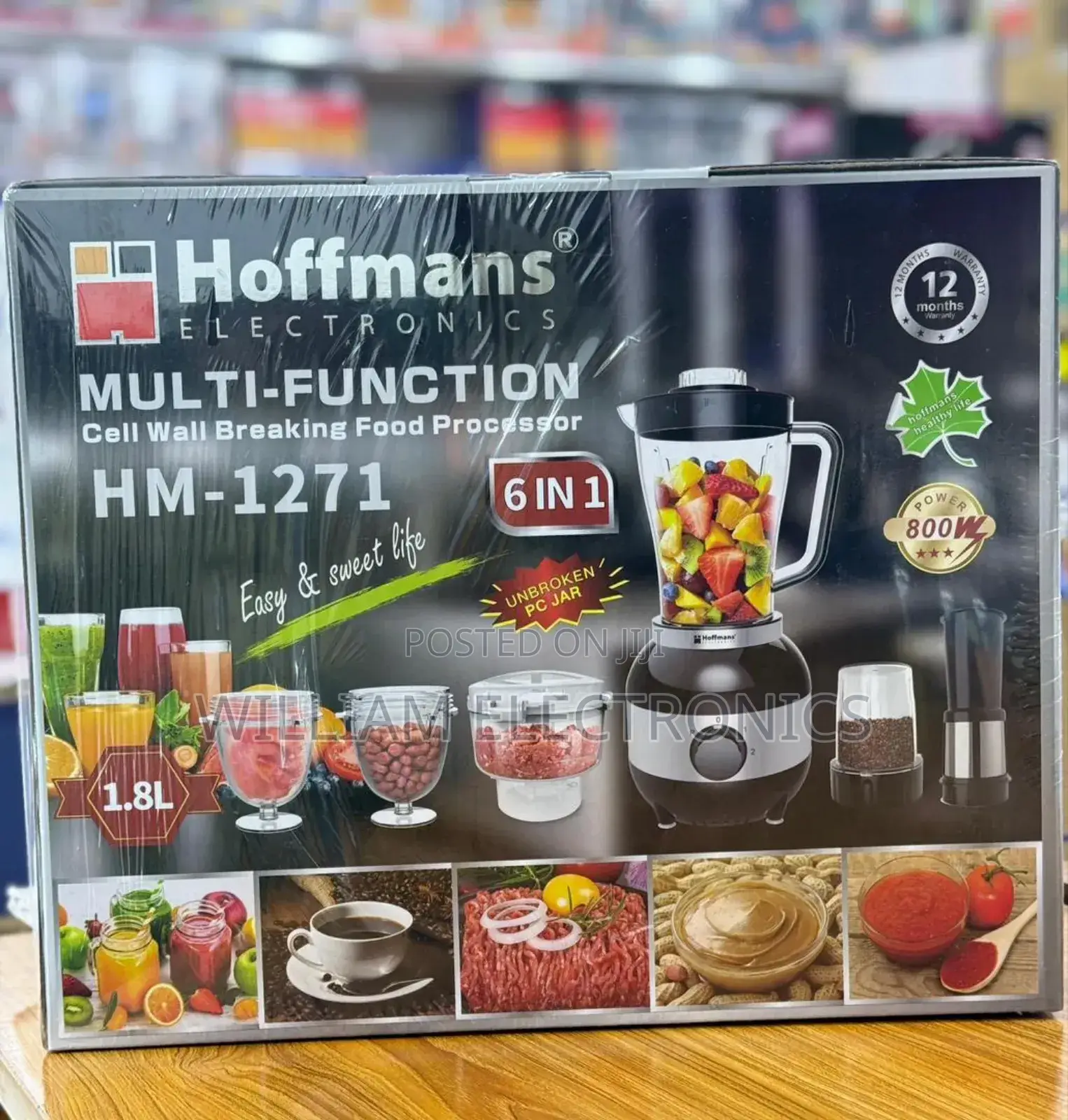 Hoffmans 6in1 Multifunctional Blender Hm-1271