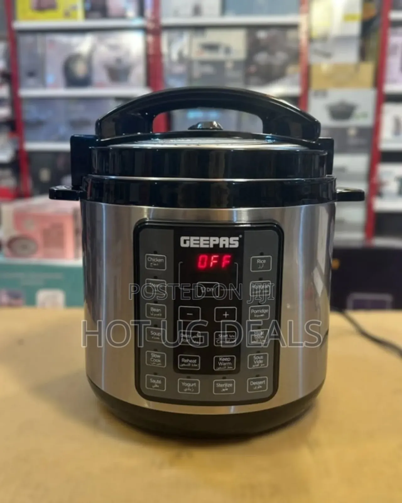 Geepas 6l Electric Pressure Cooker 14-in-1 Multi-function