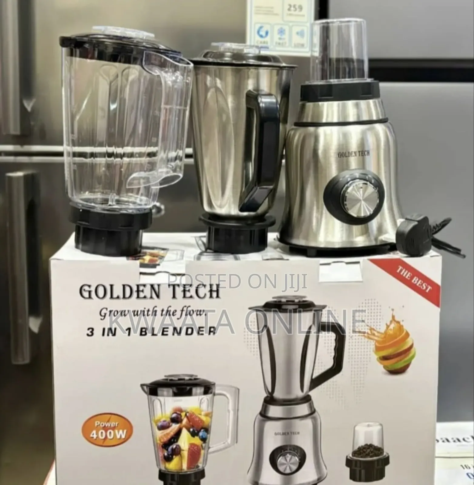 1.5l Golden Tech 3-in-1 Heavy Duty Commercial Blender – 400w