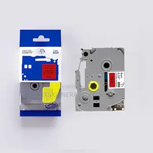 Brother Tz2-411 Label Printer Tape ( Black on Red 6mm)