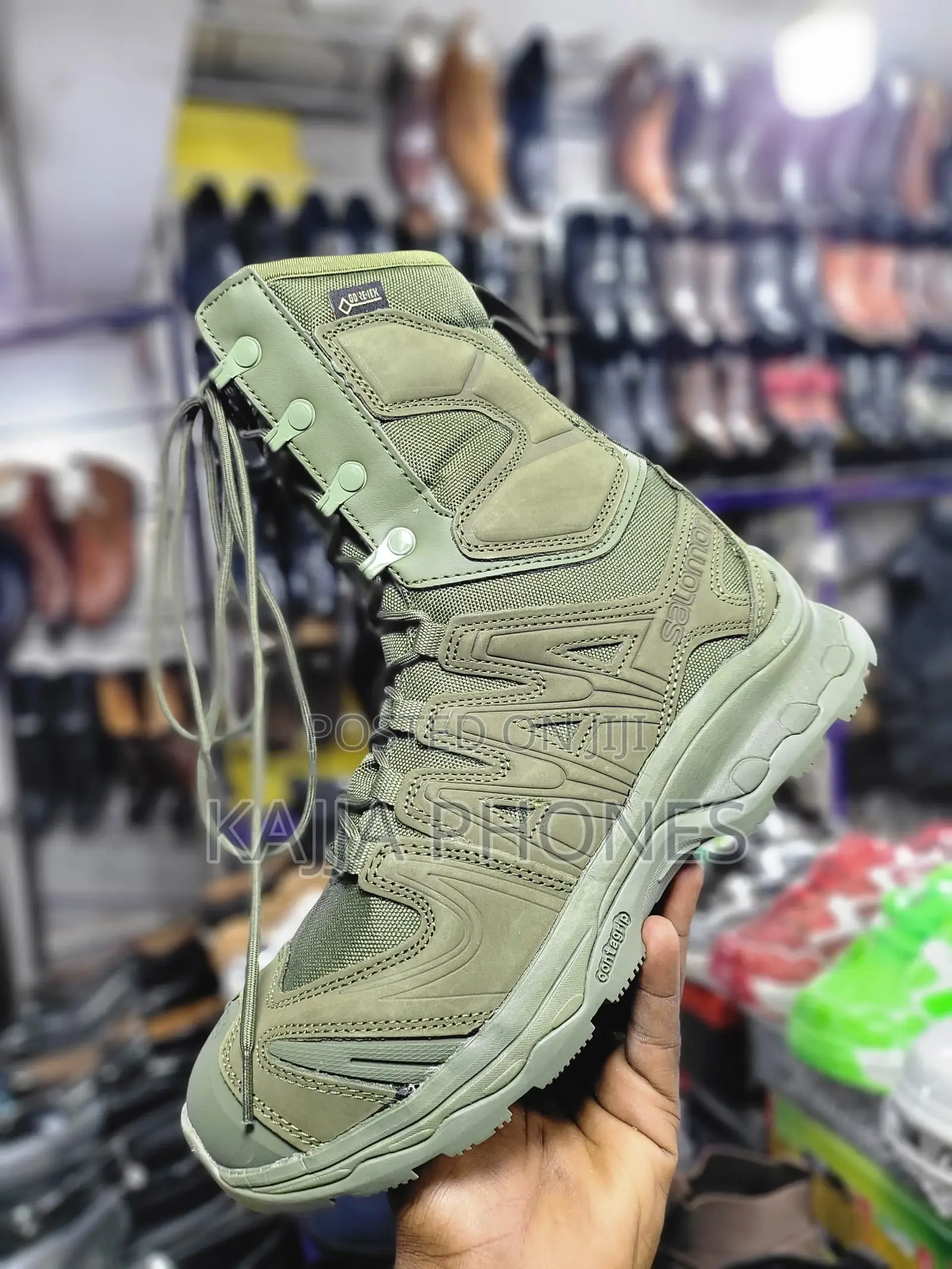 Green Combat Boots