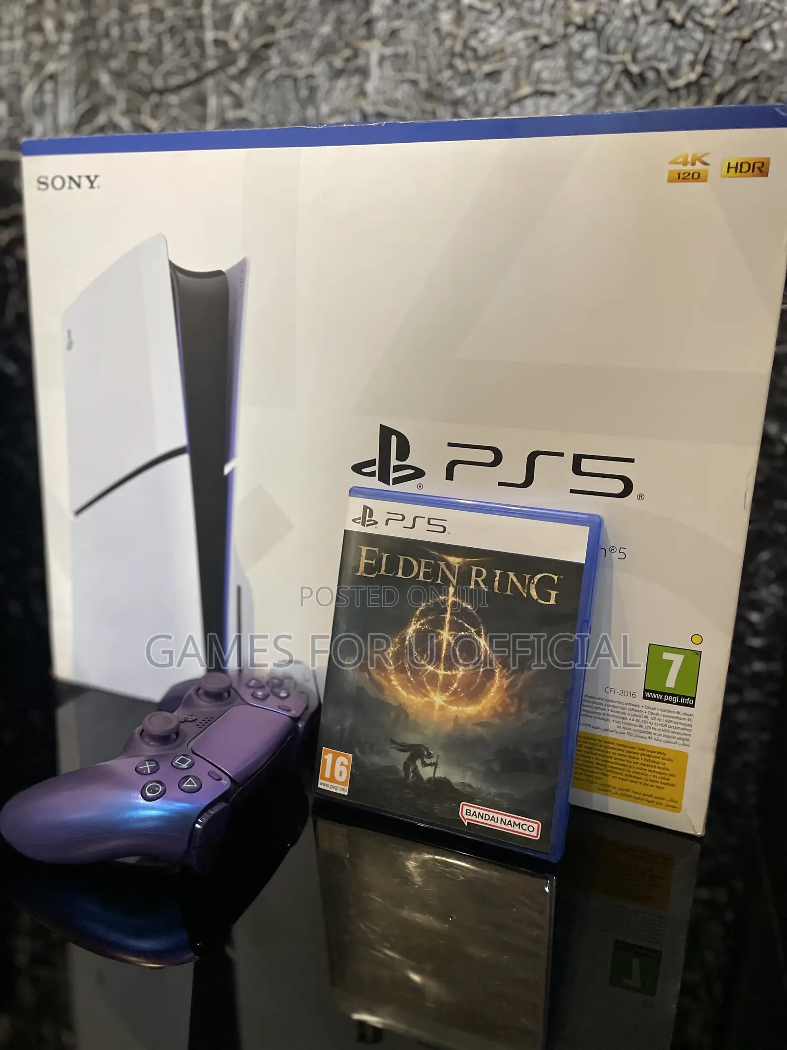 Elden Ring Cd With Ps5 Slim Disc Edition 1tb New*