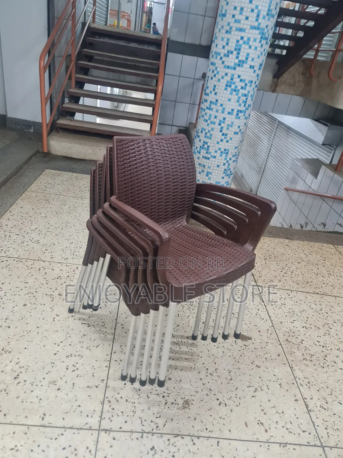 Plastic Stackable Chairs Plastic Chairs Coffee Brown
