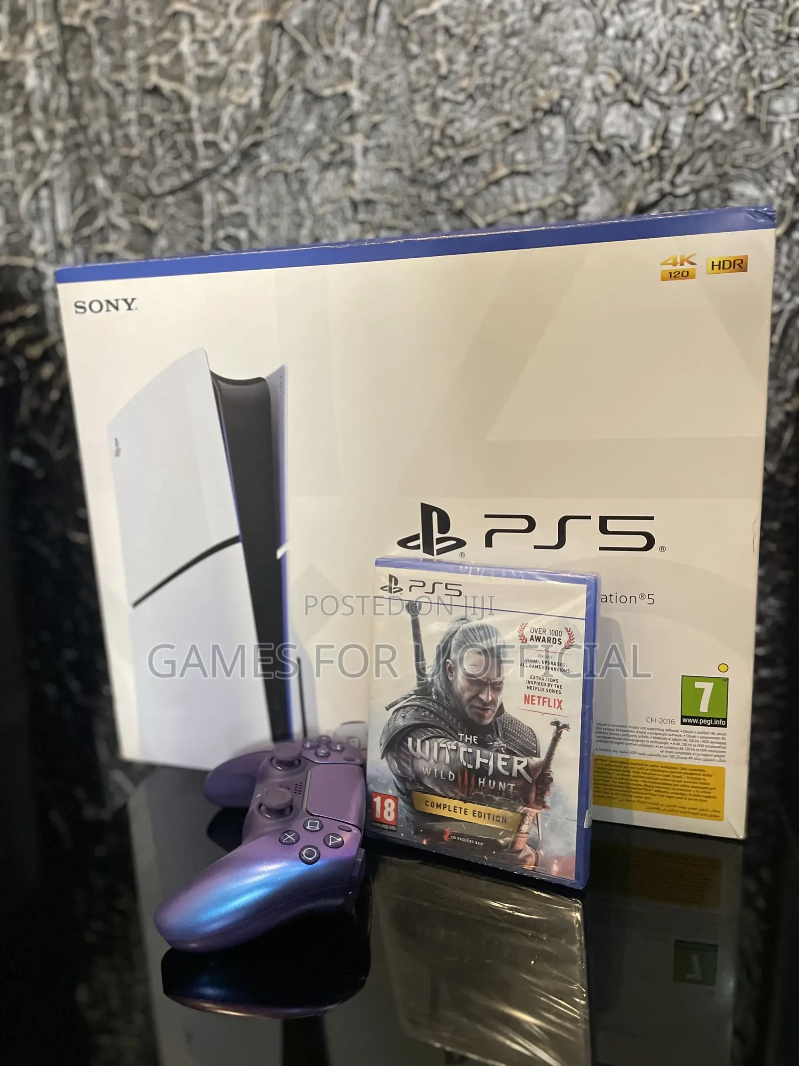 The Witcher Cd With Ps5 Slim Disc Edition Fxt*New