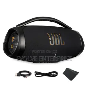 Jblboombox 3 Wi‐Fi Portable Bluetooth Speaker (Black)