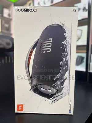 Jblboombox 3 Black Portable Bluetooth Speaker