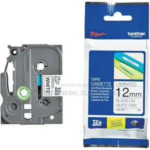 Brother Tz2-231 Label Printer Tape ( Black on White 12mm)