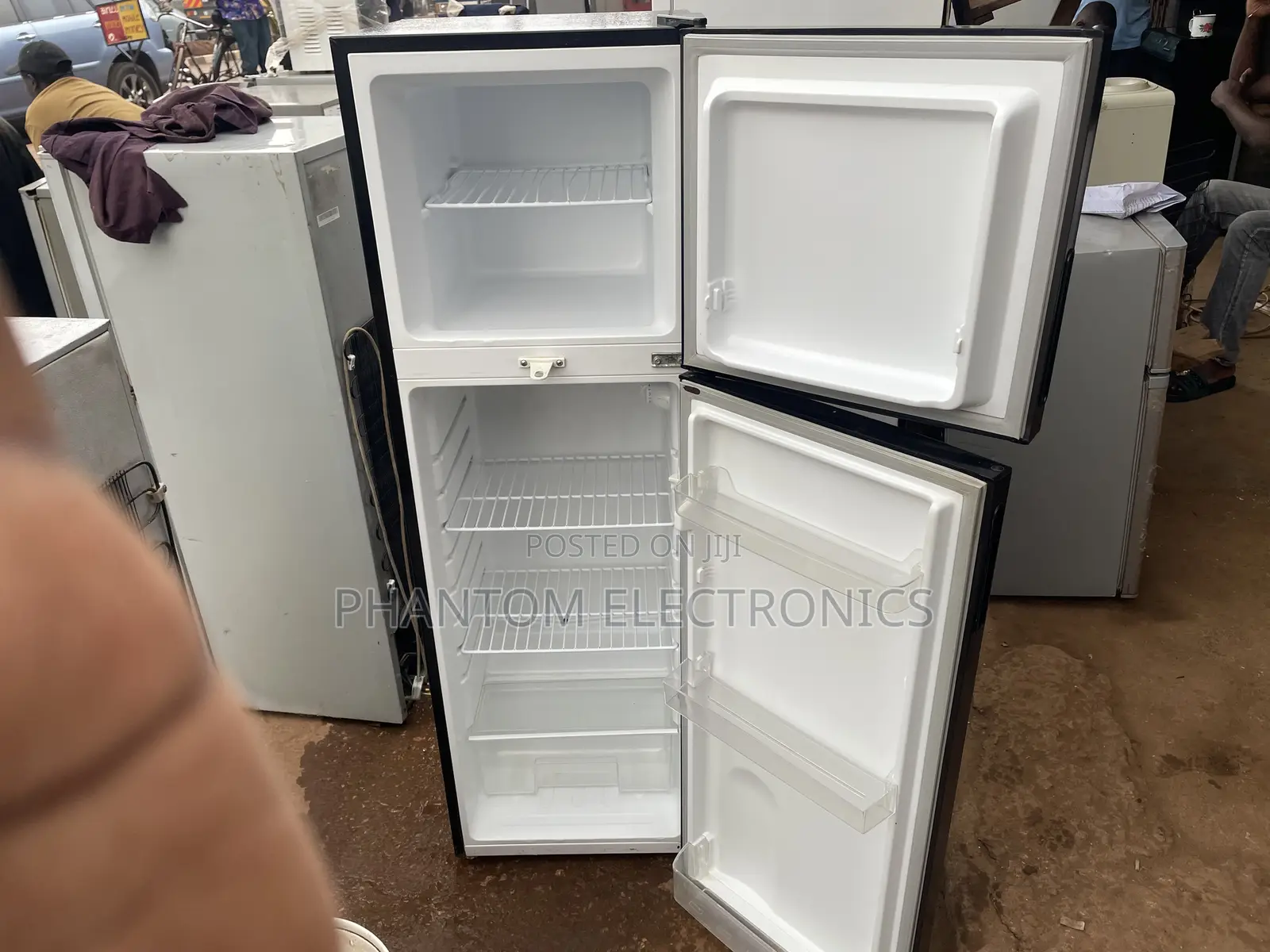 Black Double Door Adh Fridge