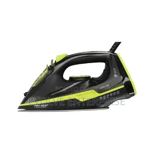 Green Lion Essential Care Steam Iron 2200w - Black and Green
