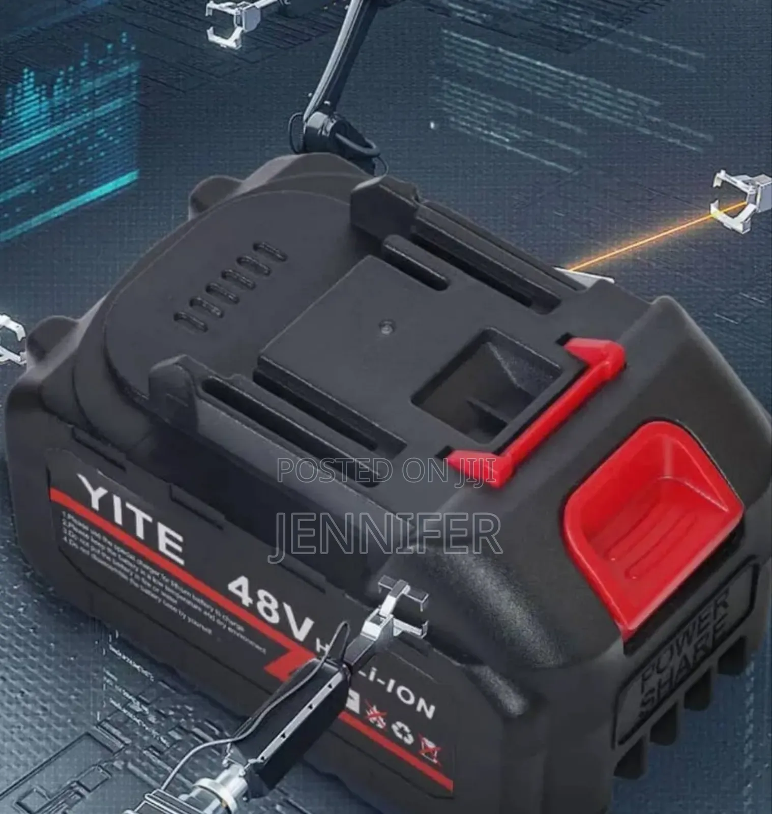 Yite 48v Li-Ion Battery for a Cordless Pressure Washer
