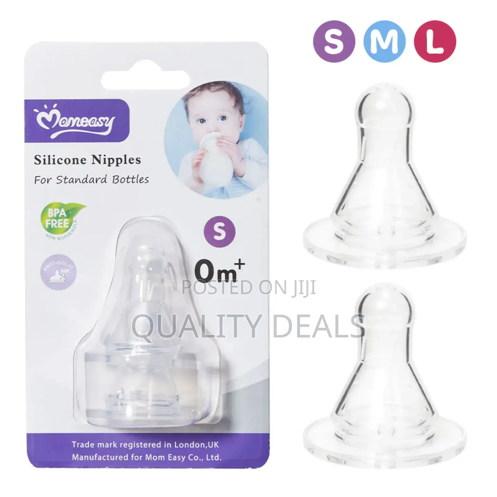 Silicone Nipples for Wide Neck Bottles