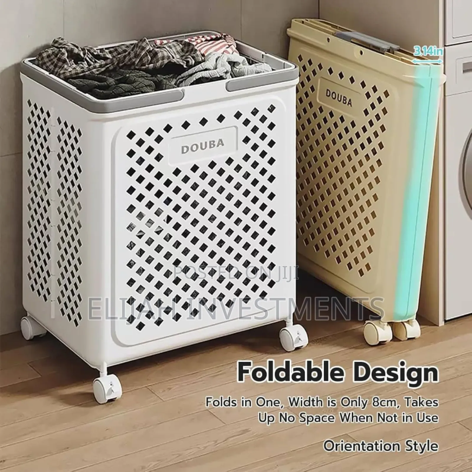 Foldable Plastic Laundry Basket