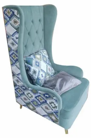 Velvet Wing Back Chair
