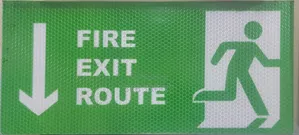Fire Exit Signs.